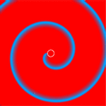 Meandering and drifting spirals