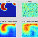 Projection from diffusion-mapped delay coordinates