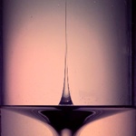Singularity dynamics on fluid surface