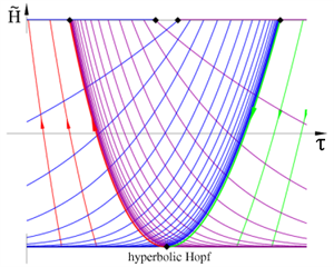 Takens-Bogdanov point with hyperbolic Hopf
