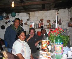 Invited for dinner with friends in Puebla, Mexico, January 2008.