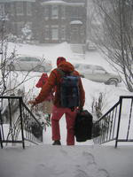 The author of this article with husband (Bernd Krauskopf, University of Bristol), leaving Sebius's home in Montreal on their way to the airport.