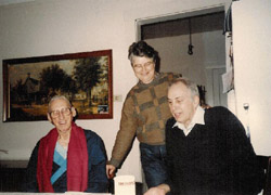 Jack with his father and Hazel, 1988