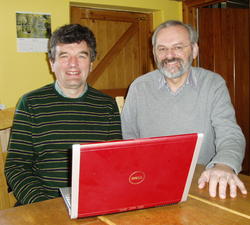 Andrew Cliffe with his long-term collaborator Tom Mullin from the University of Manchester