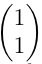 (1,1)