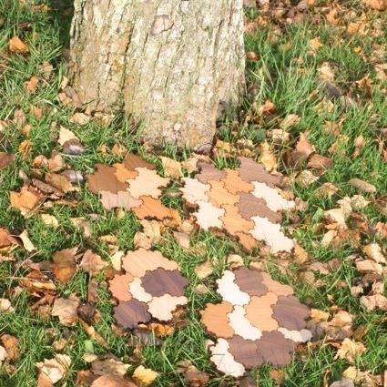 Fractal puzzles by Edmund Harris in their natural environment; from Bridges 2008 Gallery.