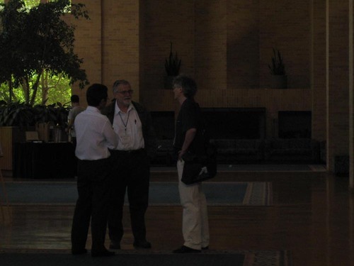 Author Chicone at conference