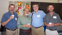 Steve Schecter (NC State), Jorge Sotomayor (São Paolo), Carmen Chicone (Missouri), and Dan Offin (Queen's) during a coffee break