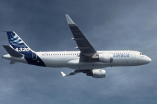 A320 aircraft in flight; Courtesy of Airbus UK