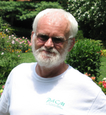 Phil in the gardens at Princeton, July 2006