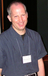 Björn Sandstede at the Snowbird meeting; photograph by Bernd Krauskopf