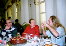 From left to right Andrew Oster, Eric Shea-Brown and Toby Elmhirst.