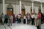 The audience at the welcome reception, January 17, 2005